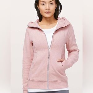 SOLD!! 💔 Lululemon Heathered Mink Berry Scuba Hoodie Full Zip Cotton Fleece